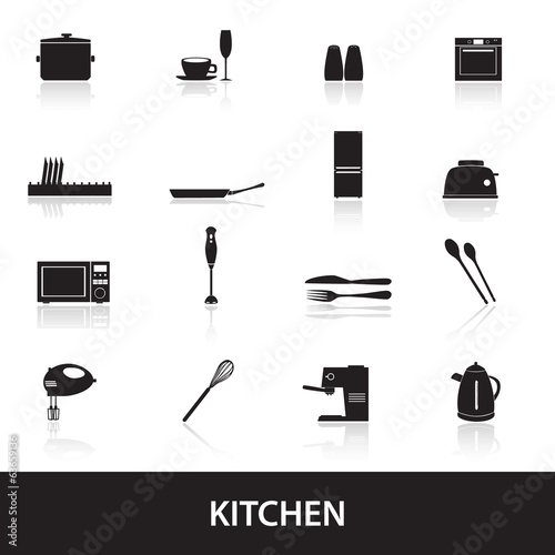 home kitchen icon eps10