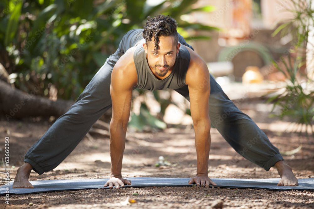 Fototapeta premium Yoga in nature.