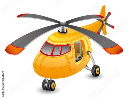 Orange helicopter. © Lenan