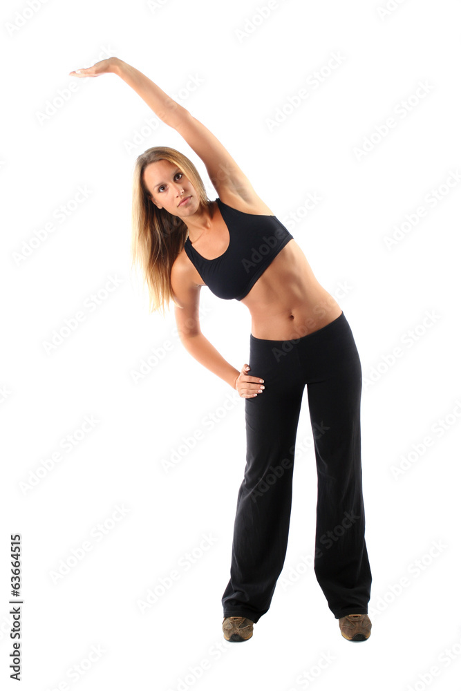 Young woman in a gym Young woman in a gym