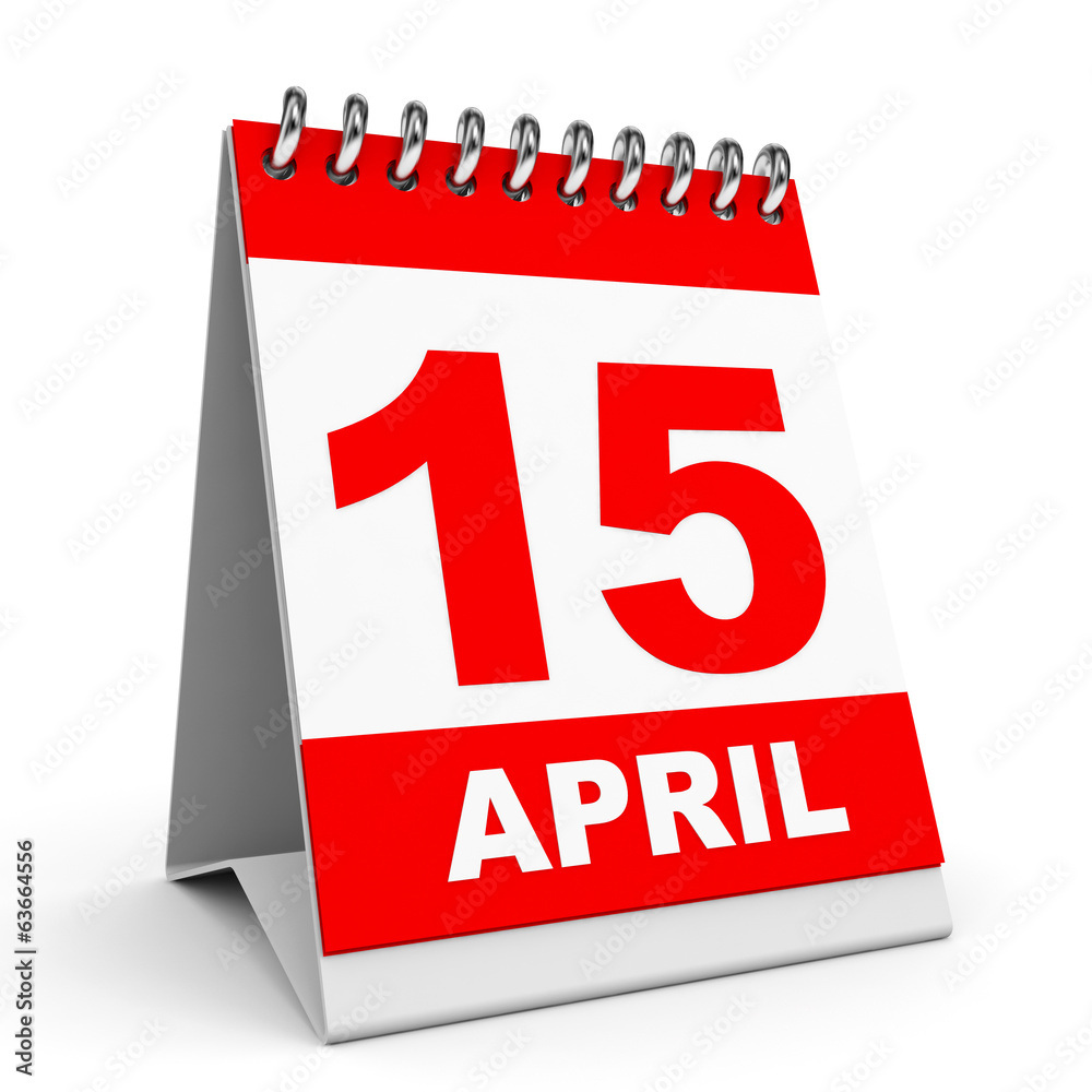 Calendar. 15 April. Calendar. 15 April.