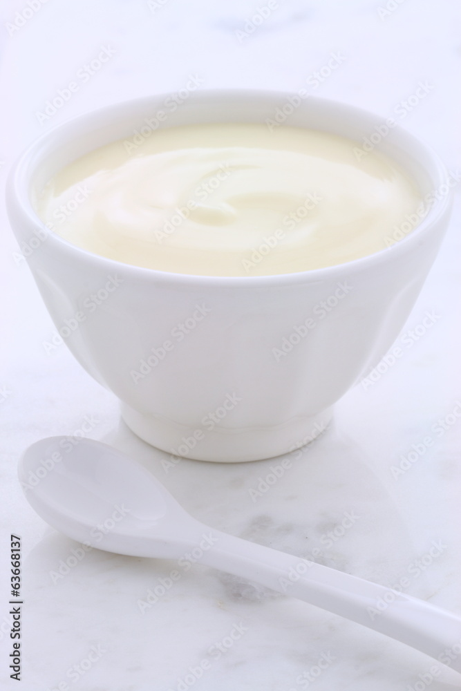 Fresh plain yogurt Fresh plain yogurt
