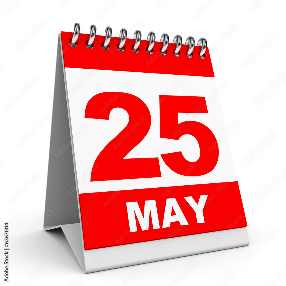 Calendar. 25 May.