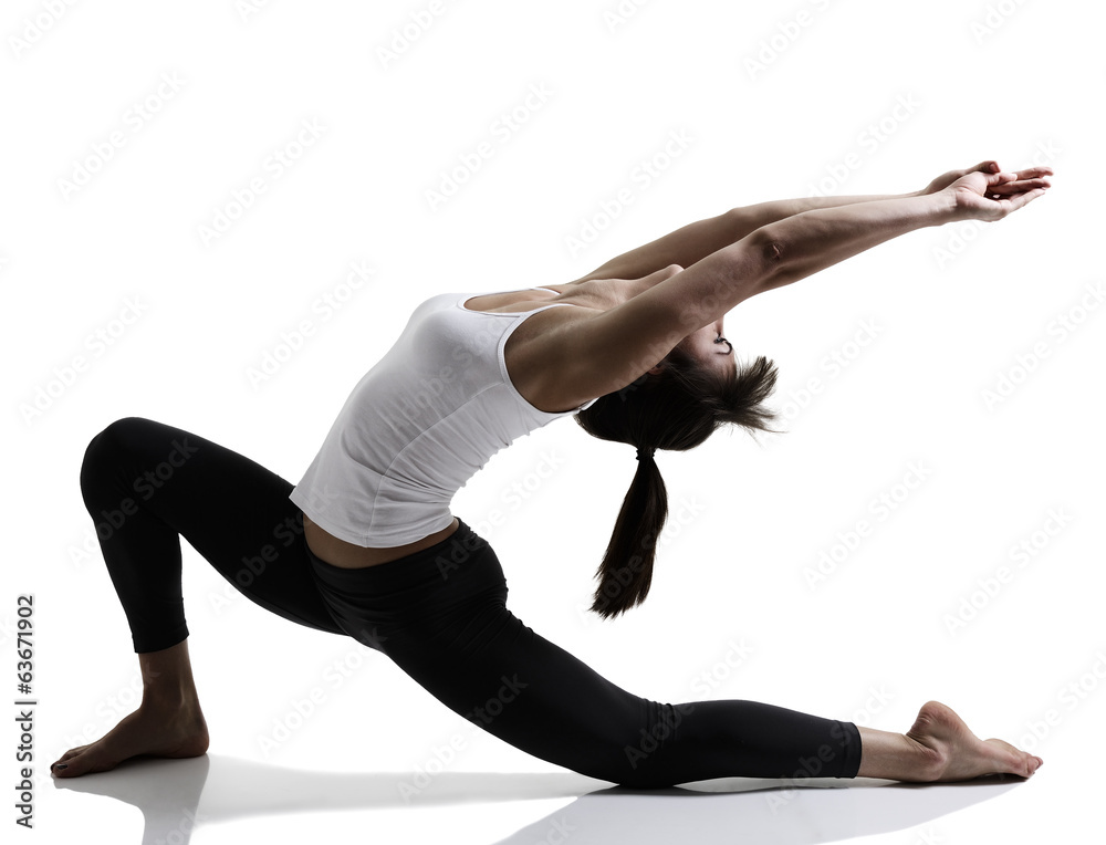 portrait of sport girl doing yoga stretching yoga exercise, stud portrait of sport girl doing yoga stretching yoga exercise, stud