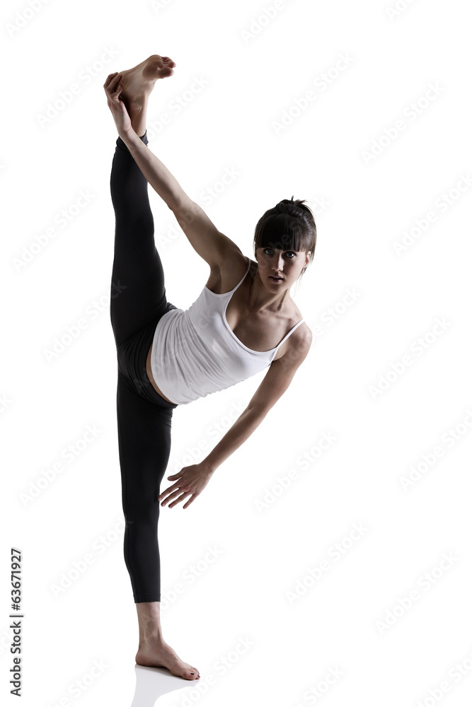 portrait of sport girl doing yoga stretching yoga exercise, stud portrait of sport girl doing yoga stretching yoga exercise, stud