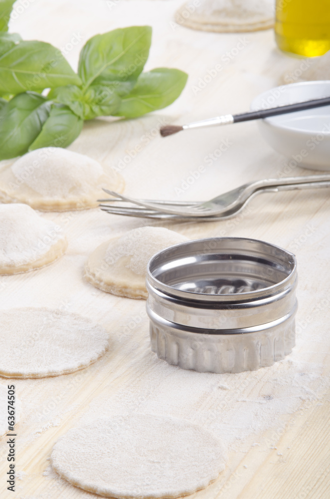 ravioli cutter on wood table ravioli cutter on wood table