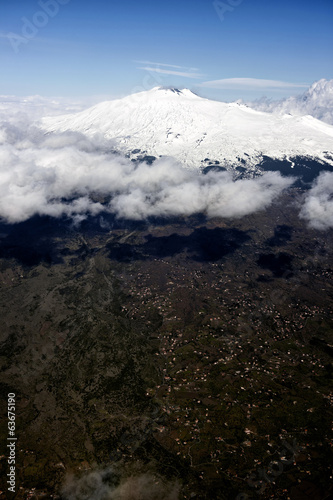 Mount Etna volcano in Sicily