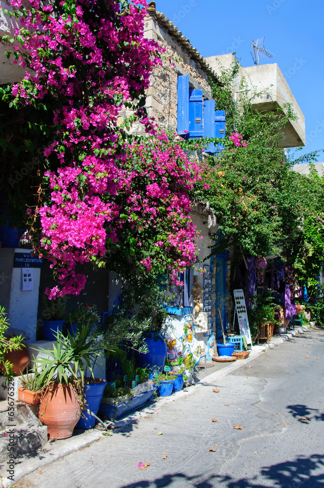 Traditional architecture in Myrtos, Crete Island, Greece