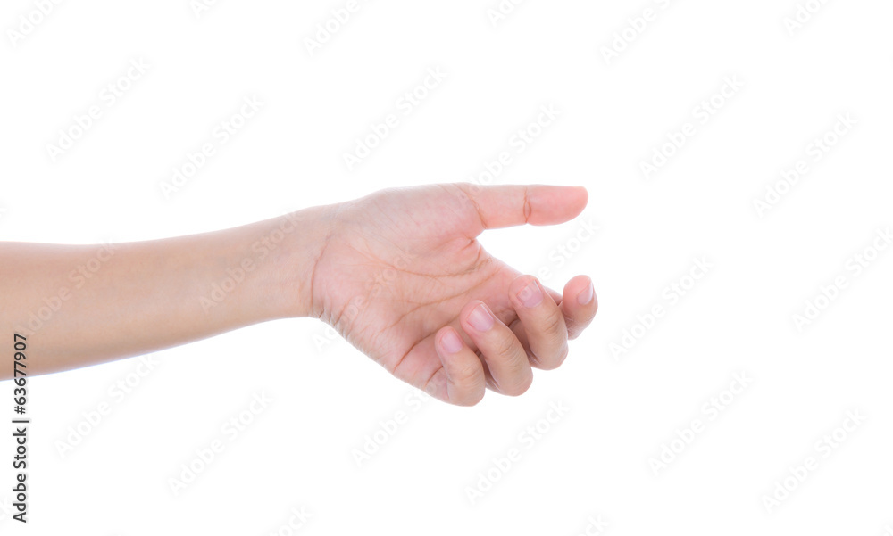 Women hand to hold business card ,credit card,blank paper or oth Women hand to hold business card ,credit card,blank paper or oth