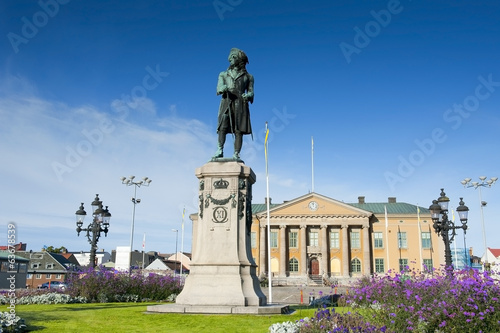 Market square in Karlskrona in Sweden