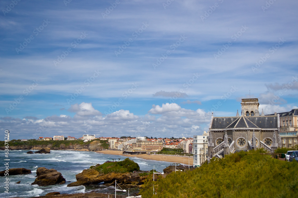 view from Biarritz