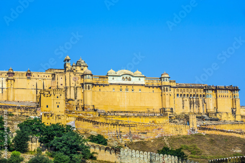 Famous Rajasthan landmark - Amber fort, Rajasthan, India