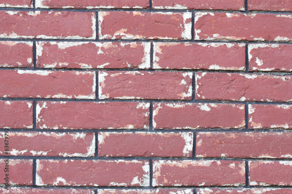 Obraz premium Old red brick rock wall texture background