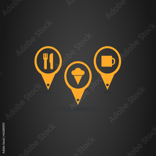 Restaurant - Coffe - Ice Cream Icons