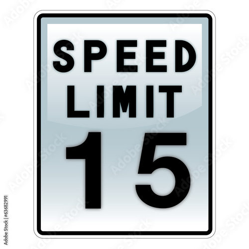 speed limit road and traffic sign