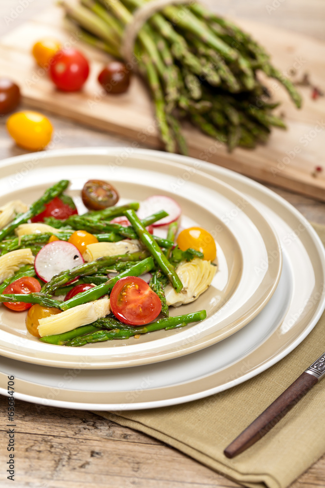 Roasted Asparagus and Artichoke Salad Roasted Asparagus and Artichoke Salad