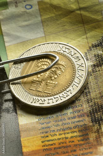 Slika na platnu שקל חדש, sheqel khadash Siclo israeliano Israeli new shekel
