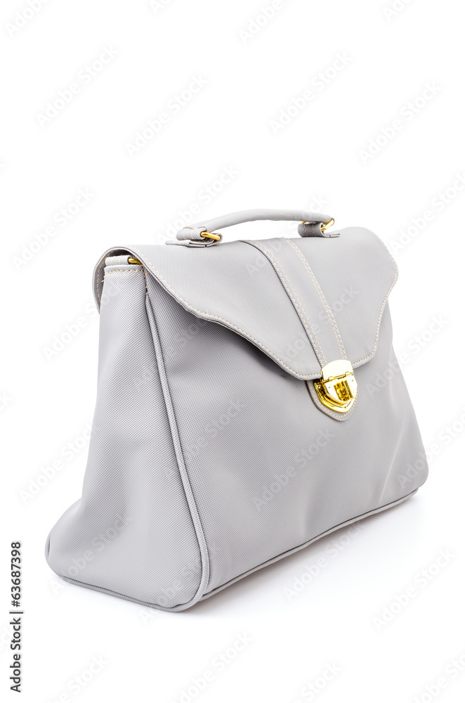 Naklejka premium Woman leather bag isolated white background
