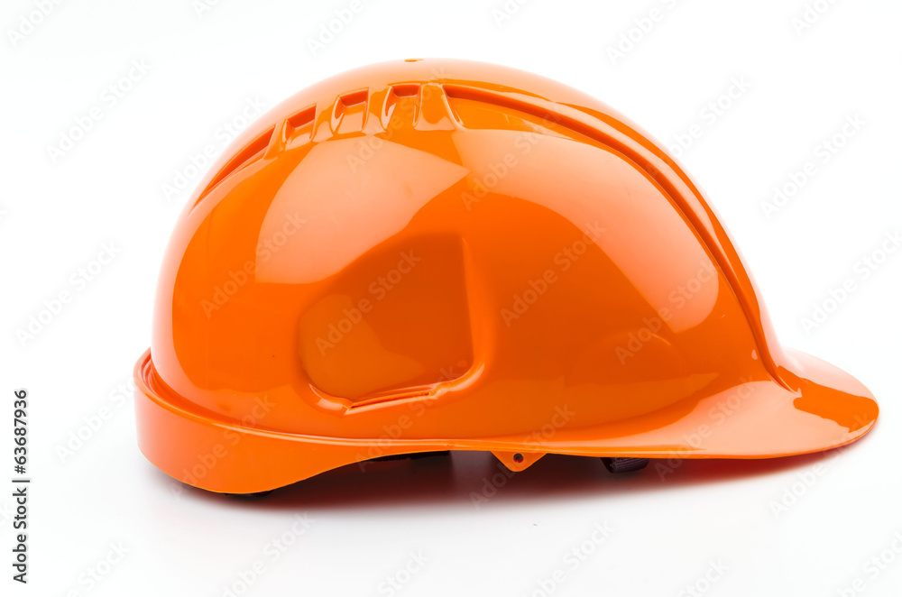 Isolated safety helmet hat