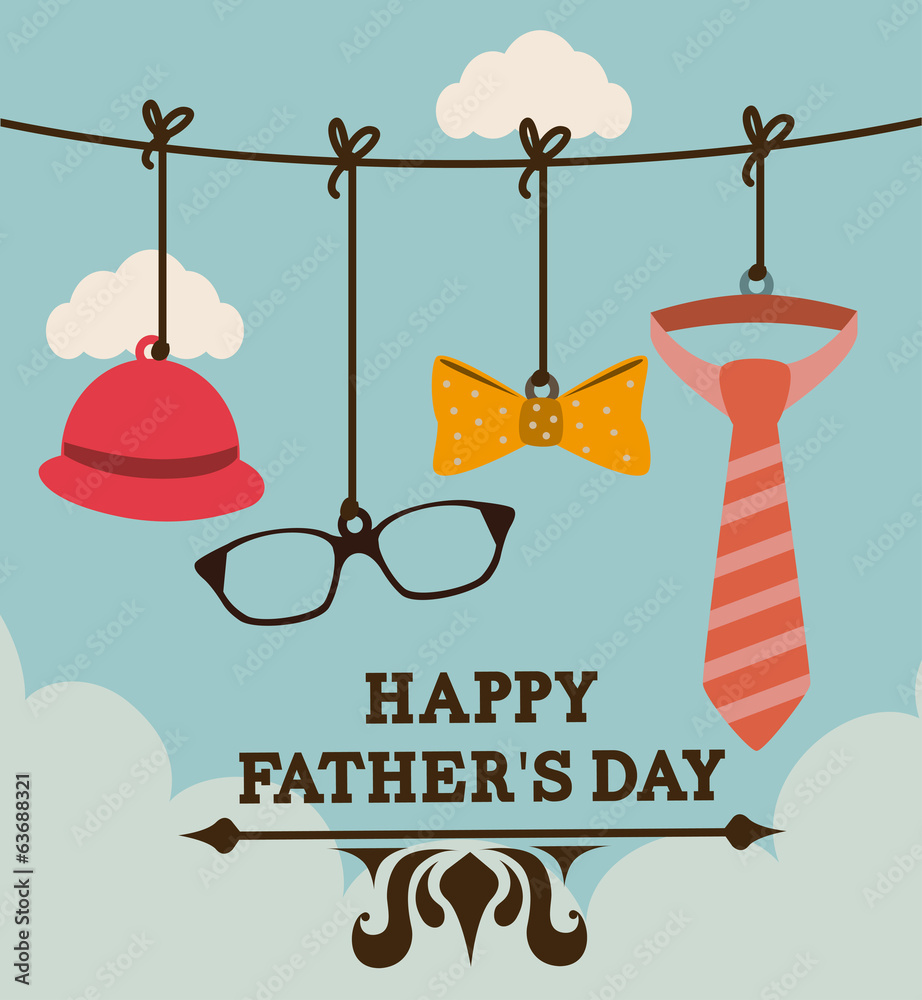 Naklejka premium Fathers day design