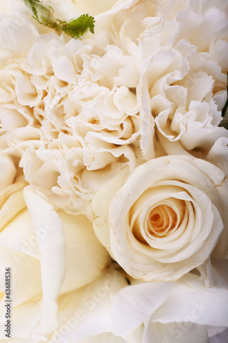 Beautiful wedding bouquet, close up