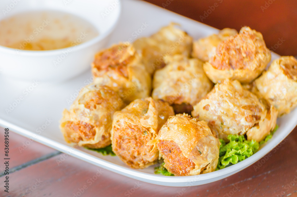 Fried crab shell Fried crab shell