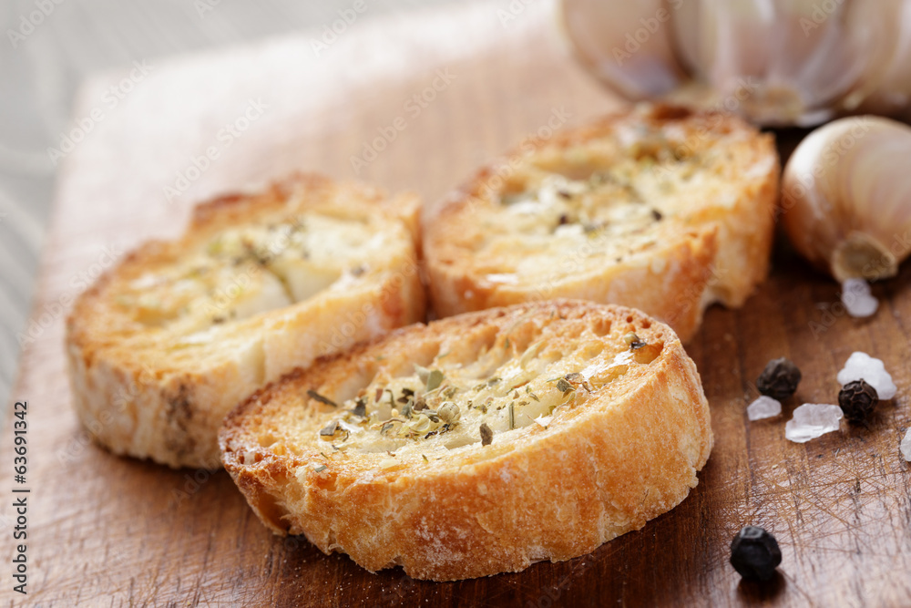 crostini with olive oil and garlic crostini with olive oil and garlic