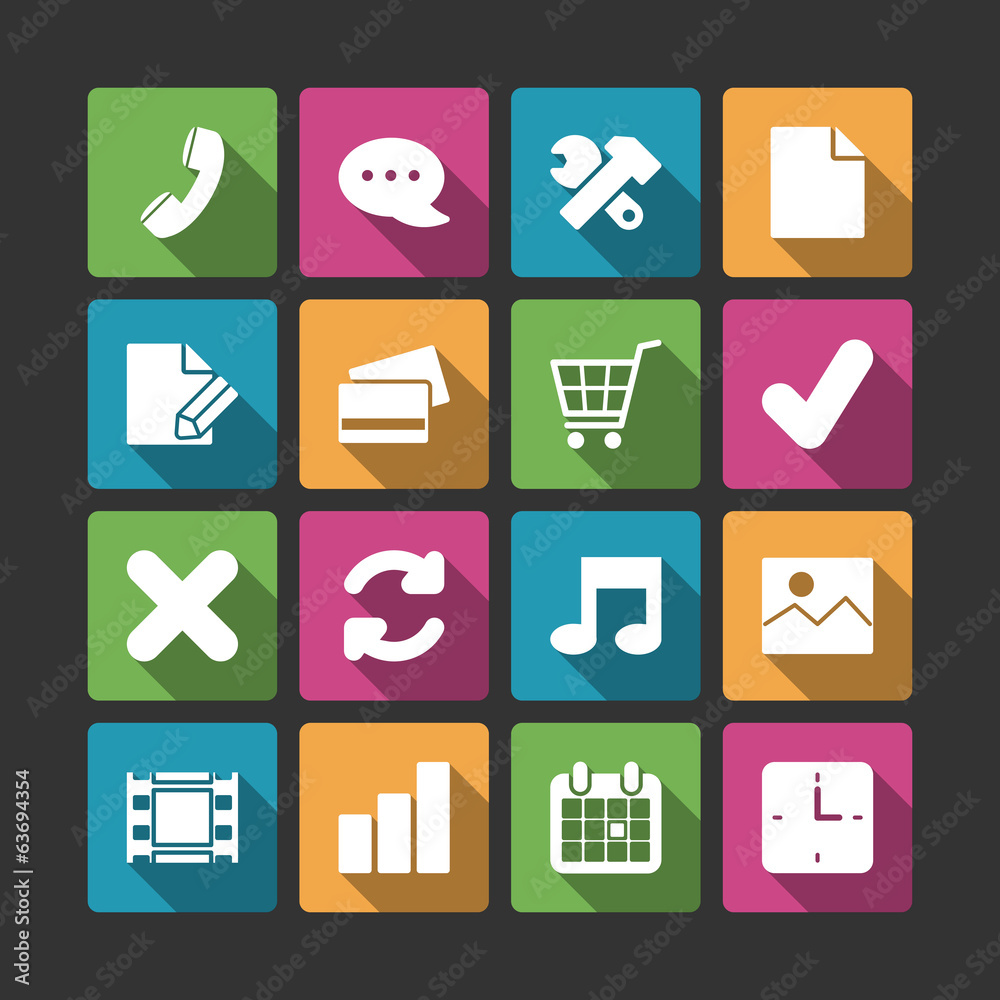 Advanced website navigation elements, squared shadows Advanced website navigation elements, squared shadows