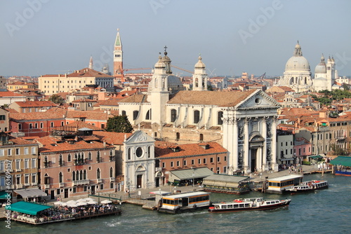 Giudecca channel in Venice, Italy