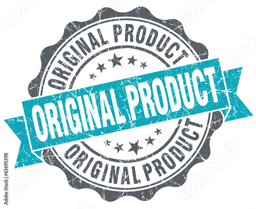 Original product turquoise grunge retro vintage isolated seal