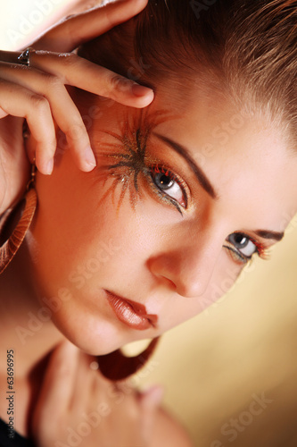 Beautiful woman wearing make-up © aarstudio
