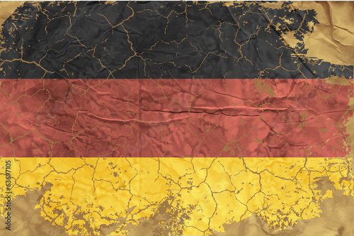 Vintage German flag
