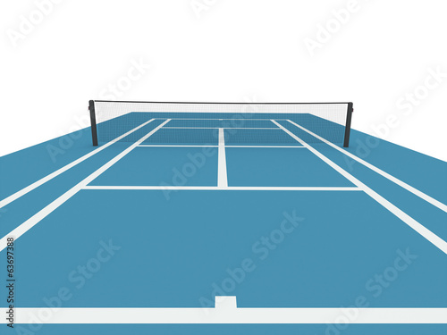 Blue tennis court © pupes1