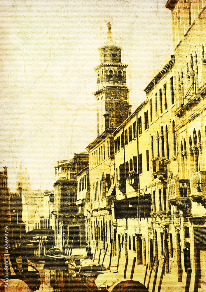 Naklejka premium Venetian Canal