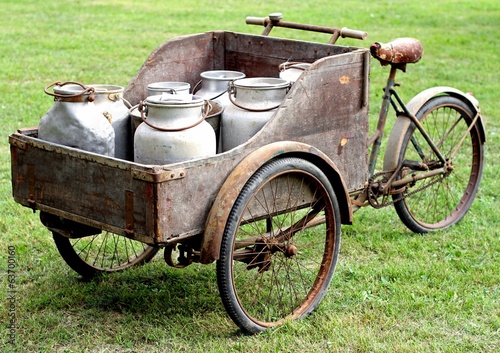 rusty bikes of ancient milkman