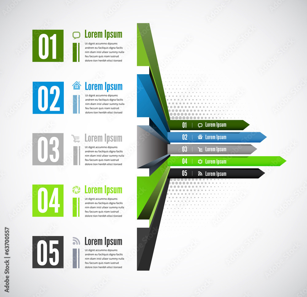 3d line arrow business concepts with icons 3d line arrow business concepts with icons