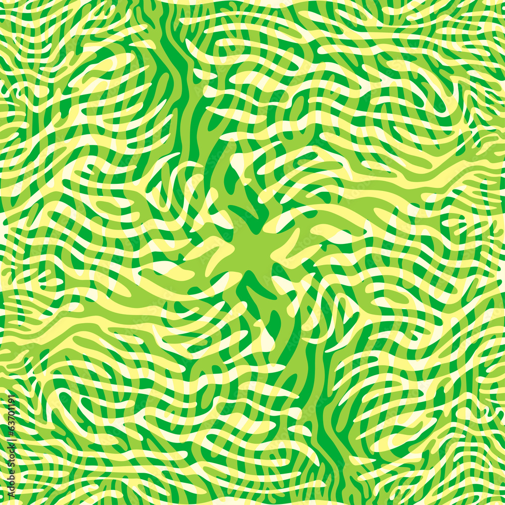 Abstract green and yellow seamless pattern.
