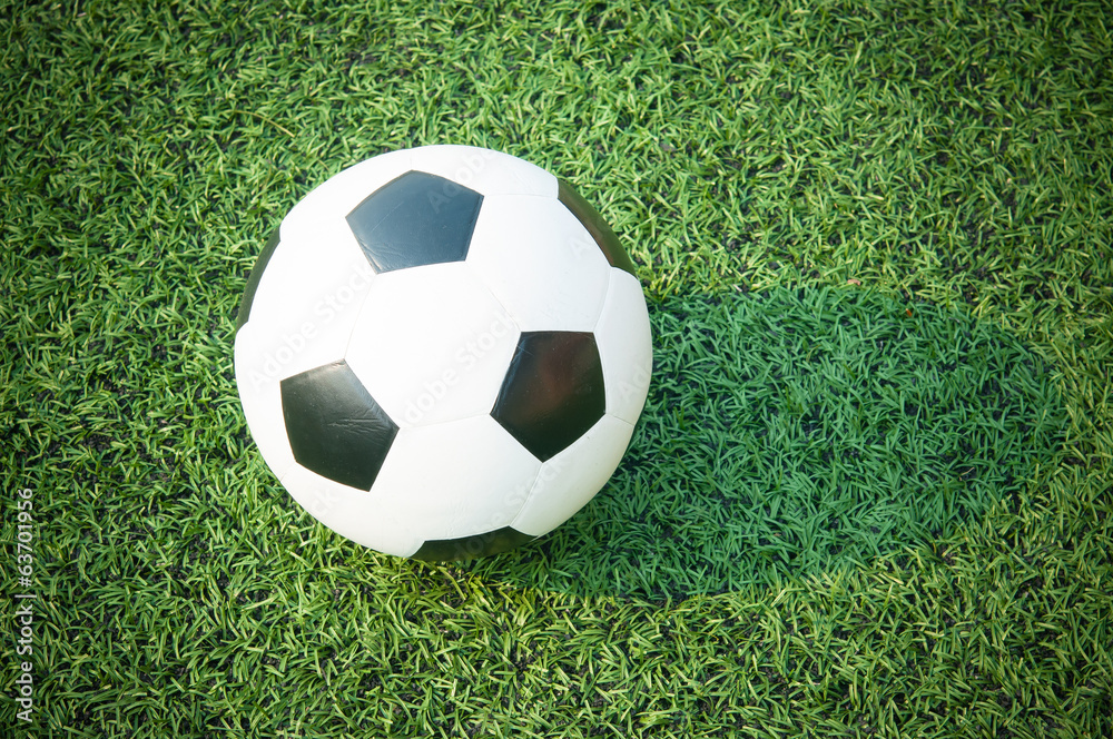 Soccer ball on the field Soccer ball on the field