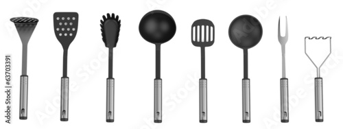 фотографія realistic 3d render of utensils