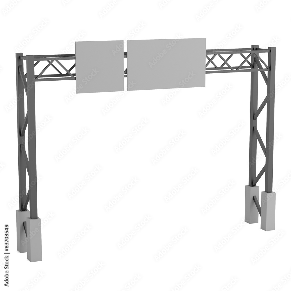 Fototapeta premium realistic 3d render of street sign