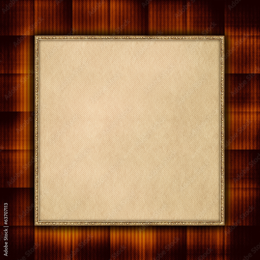 Obraz premium Blank paper sheet on patterned background