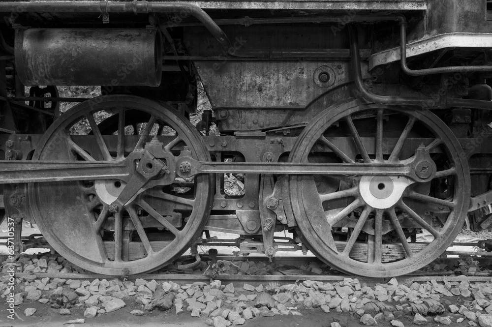 Steam locomotive wheels