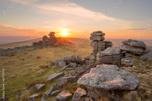 Great Staple Tor Dartmoor Devon Uk