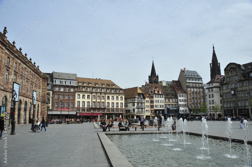 Kleber square in Strasbourg, France