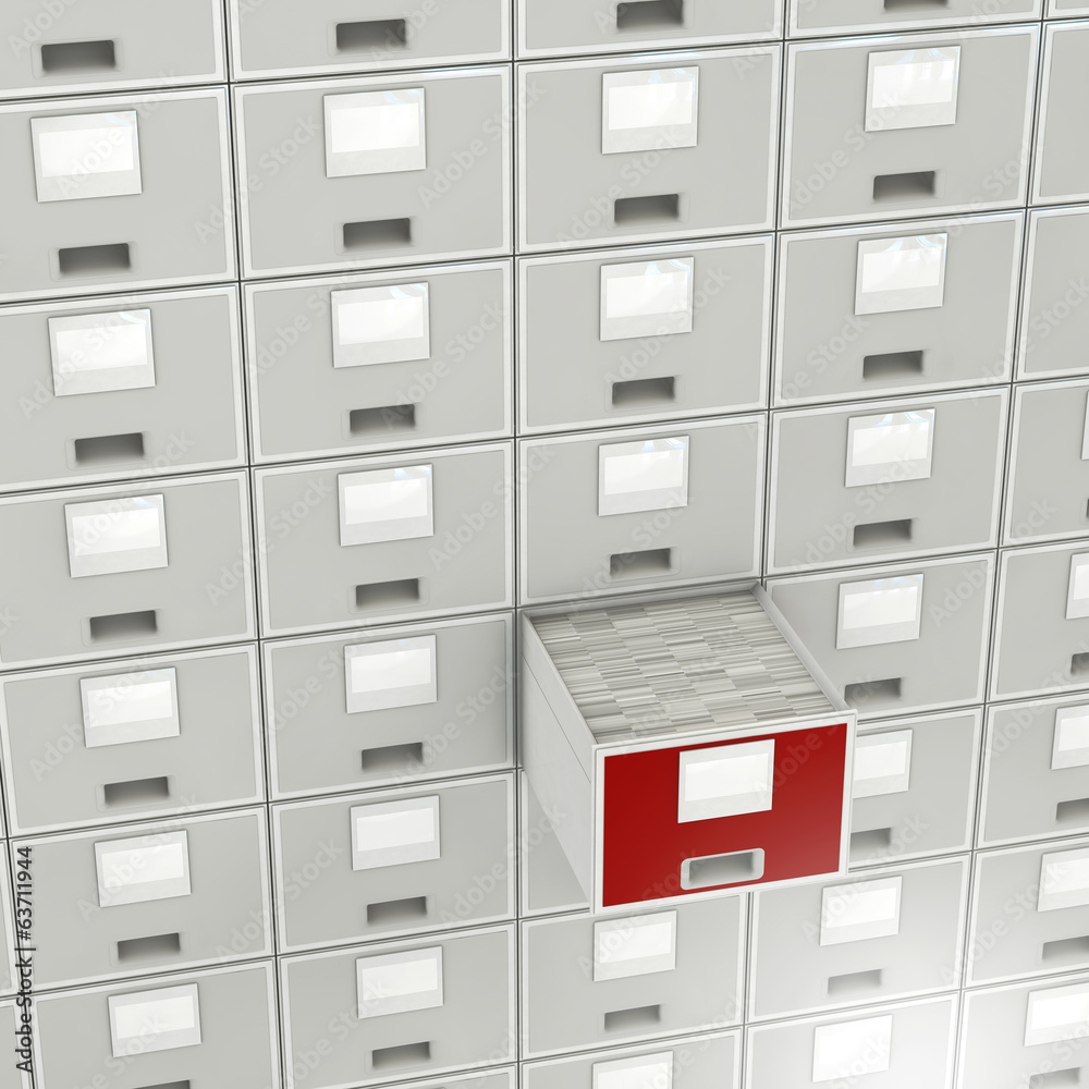 Aktenschrank - 3d Render Aktenschrank - 3d Render