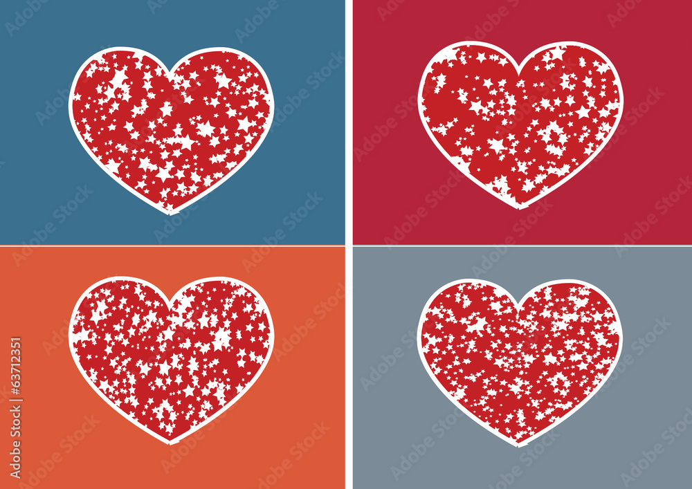 Heart Icon and Hearts symbol lines abstract idea design Heart Icon and Hearts symbol lines abstract idea design