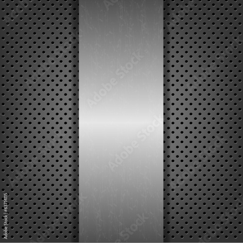 Abstract Metal Background With Metal Plate