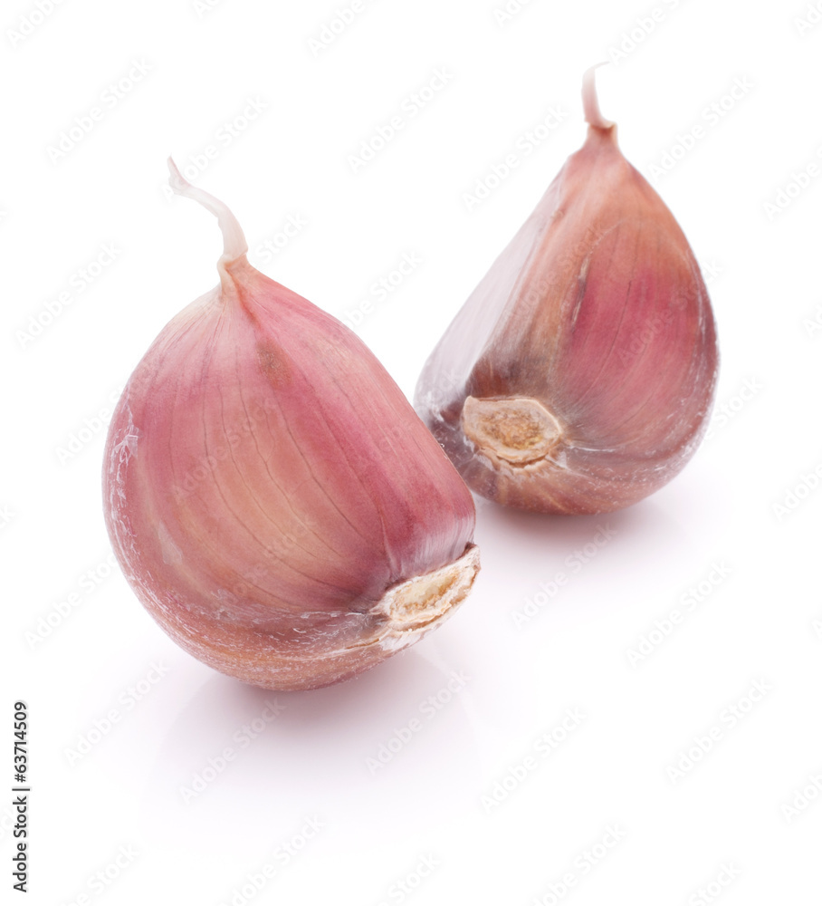 Obraz premium Garlic clove isolated on white background cutout