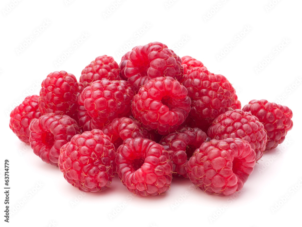 Sweet raspberry isolated on white background cutout Sweet raspberry isolated on white background cutout