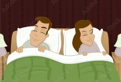 Couple in bed